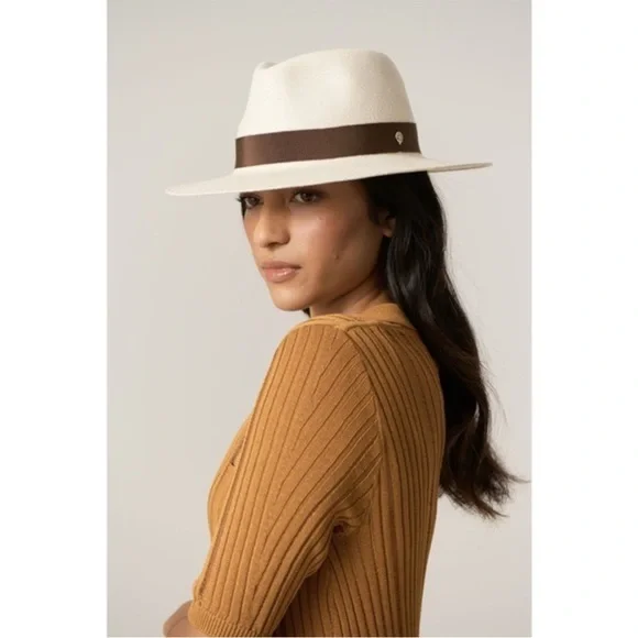 NWOT Classic Helen Kaminski Vitoria Panama Hat Chalk / Gum-blossom, Sydney AUS - Picture 2 of 7